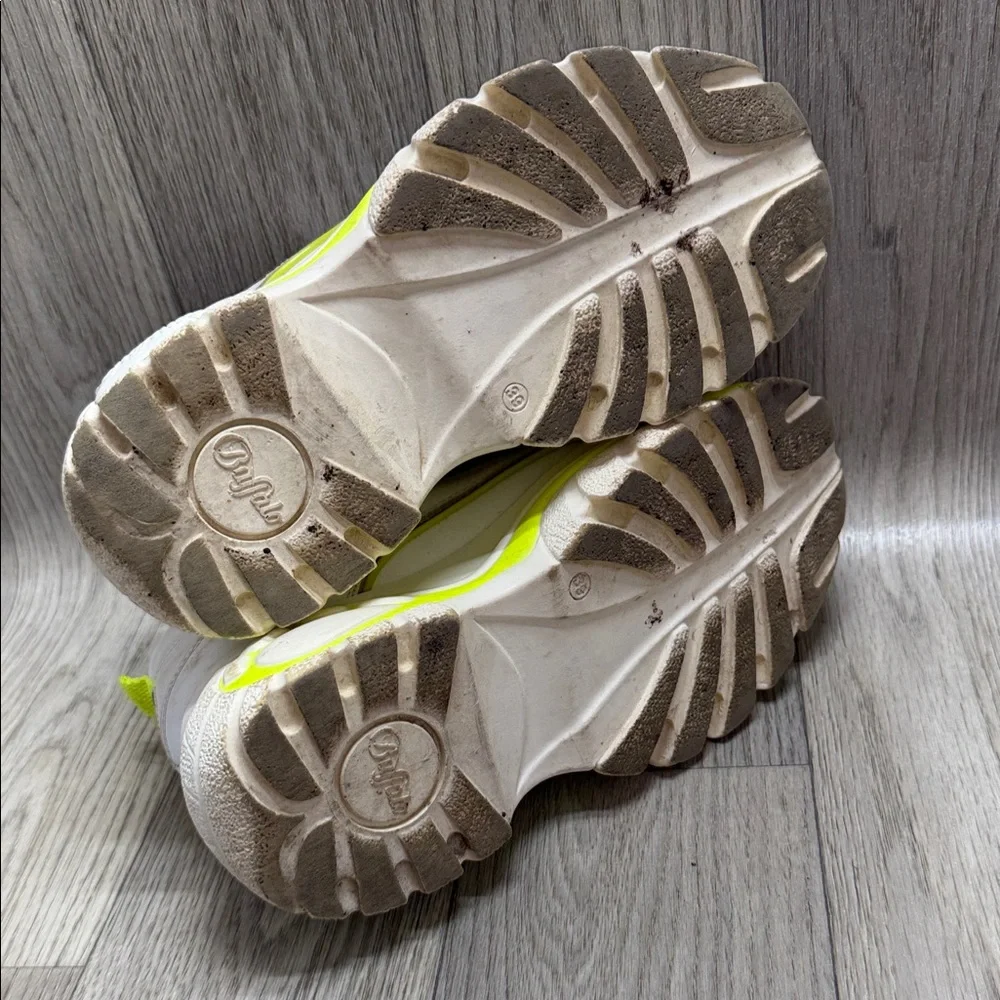 Buffalo Platform Sneakers with Neon Accents